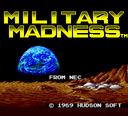 Military Madness Title Screen